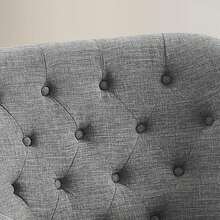 Accent Chairs For Living Room Furniture Living Room Chairs Reading Chair For Room Arm Chairs For Living Room Comfy Chair For Bedroom Small Accent Chairs For Bedroom, Linen Sky Gray - Grey - View 6