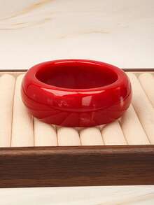 3pcs Geometric Square Bracelet Set, Minimalist Elegant, Suitable For Party, Daily, Commute And More - Red - View 6