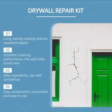100g Wall Repair Kit, Fast Drying Long-Lasting Protection, Suitable For Various Wall Crack Repair Paste (New And Old Styles Randomly Sent) - Solid State - View 4