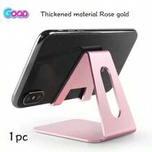 2/1pc Universal Metal Phone & Tablet Stand, Anti-Slip Anti-Vibration Adjustable Angle Desktop Base, Creative Desktop Accessory, Suitable For Live Streaming, Watching Movies, Charging, Home Office, Bedroom Desk Daily Use - Multicolor - View 11