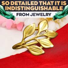 2-100pcs Gold Napkin Ring Set, Suitable For Independence Day Table Decor - Gold Leaf Napkin Rings, Suitable For Various Napkin Styles - Suitable For Dining Table, Wedding, Elegant Table Setting Accessories - Multicolor - View 5
