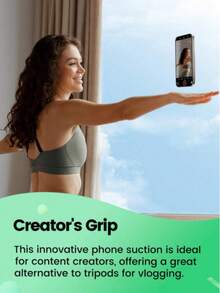 5pcs Silicone Suction Cup Phone Stickers, Strong Adhesion, Firmly Attach To Various Smooth Surfaces; Self-Adhesive, Washable And Reusable, Multi-Functional Phone Stand, Compatible With All Phone Models - Multicolor - View 6