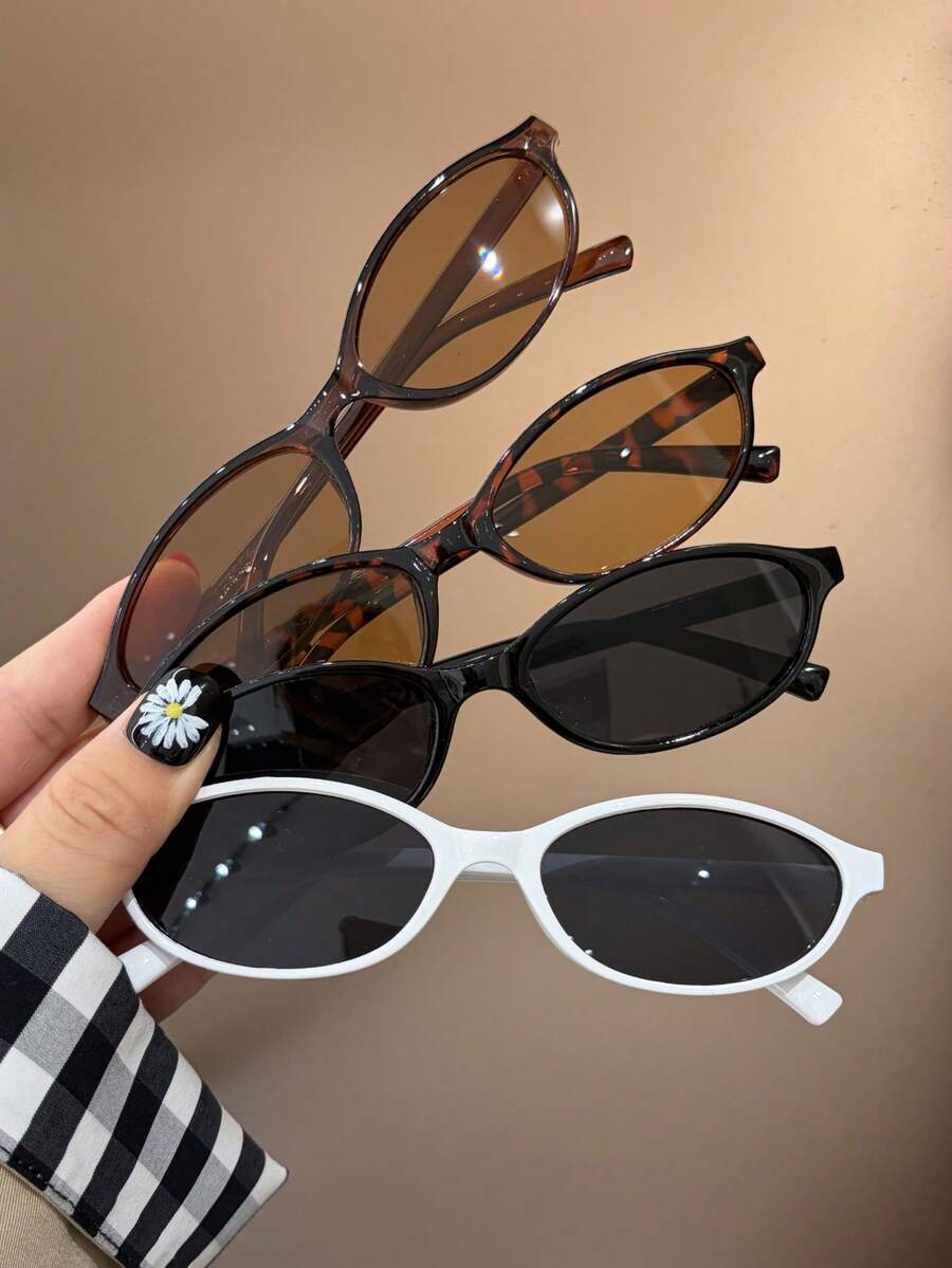 1 Pair New Fashion Glasses For Teenagers, Cute Beach Casual Style, Rich Colors, Suitable For Boys And Girls Daily Wear - Multicolor - View 1