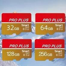 1pc High-Speed A1 C10 Class 10 UHS-I Memory Card 256G/128GB/64GB/32GB Durable Flash TF Card, Suitable For Tablet, Camera, Phone, Laptop, PC, Car Audio, Game Console, Audio Recording - Secure File Storage, Fast Data Transfer - Red - View 4