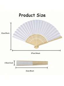 3/9/12pcs Personalized Wedding Favors, Customized Name Folding Fans, Bridal Hand Fans, Anniversary Guest Gifts, Keepsakes - Multicolor - View 6