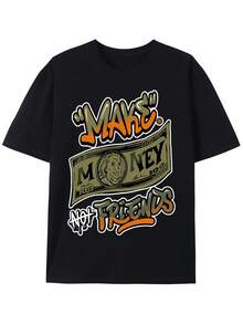 Men Sports Tees & Tanks - 黑色 - 查看 1