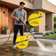 Hidrolavadora Electrica 1200w 1600 Psi Alta Presion Amarillo 60hz Carros - Tipo de Enchufe A USA (110-127V) - Ver 11