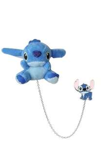 1件裝 Disney 新款可愛毛絨鏈條胸針 Stitch Shelly Lina Bell 卡通毛絨娃娃胸針別針配件 - 多款 - 查看 7