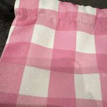 PRADA 粉色格紋抽繩手提包 極簡高端便攜化妝品收納包 女士奢華禮品 PRADA-GIFT-23 - 粉色 - 查看 9