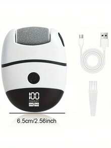 Portable Callus Remover, Electric Foot Scrubber With LED Display, 4 Replaceable Grinding Heads Or 10-Piece Pedicure Tool Set - 2 Speed Settings, 500mAh Lithium Battery With LED Auxiliary Light - Ideal Gift For Father's Day And Mother's Day - Multicolor - View 16
