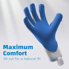 WVVOU Professional Goalkeeper Gloves, Without Finger Protection, Suitable For Adult Football Goalkeepers, Breathable Football Gloves, High Performance Goalkeeper Gloves, Equipped With 4 Pieces Of 3mm Sticky Super Grip Latex Palm - White - View 4