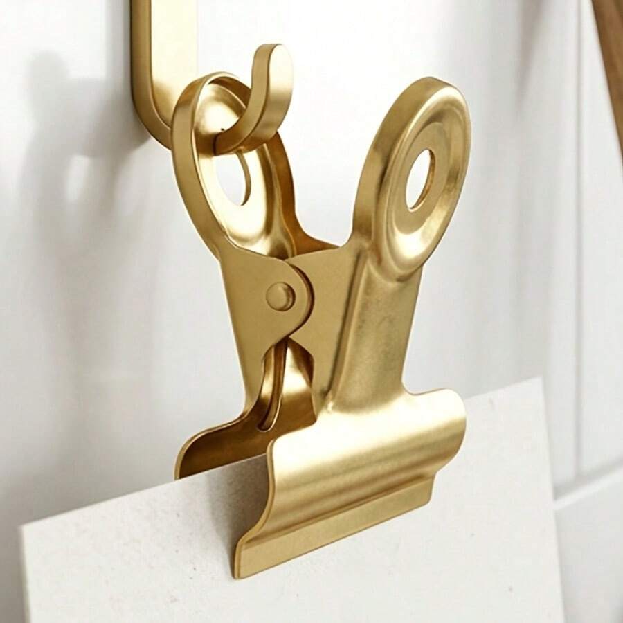 Photo Clips Silver/Gold Suitable For Photos, Labels, Office And Home Decor - B - View 1