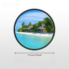優雅圓形凸面廣角旅行攝影鏡 - 由凸面廣角玻璃鏡製成，非常適合戶外旅行攝影和室內裝飾，無毛刺，使其成為現代家居裝飾和戶外旅行攝影的理想選擇。 - 彩色 - 查看 16