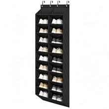 Over-The-Door Hanging Storage Rack, Durable Oxford Fabric Material, Organizes 20+ Pairs Shoes Boots Sneakers Heels, Space-Saving Closet Organizer, Perfect Gift For Home Organization - View 16