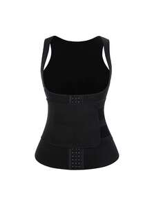 Women's Sports Waist Trainer Shaping Vest Body Shaper With 3 Rows Of Hooks, Tummy Control, Bust Support, Fitness Waist Cincher, Belly Fat Reduction - Girdle - View 10