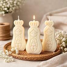 1pc Virgin Mary Silicone Candle Mold Set, 3D Portrait Sculpture Mold, Suitable For DIY Candle/Plaster/Resin Crafting, Virgin Mary & Cowboy Design, Home Decor And Holiday Gift - Our Lady - View 1