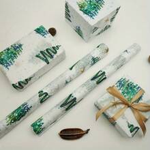 60/30/10pcs, Size 50*35cm Merry Christmas Tree Wrapping Paper Set - Suitable For Gift Wrapping, Bouquet Wrapping, Clothing Wrapping, Home Decor, Arts & Crafts, DIY, Packaging Bags, Birthday, Wedding And Other Occasions, Suitable For Thanksgiving, Halloween, Christmas And Other Holiday And Party Gift Wrapping - Christmas Tree - View 3