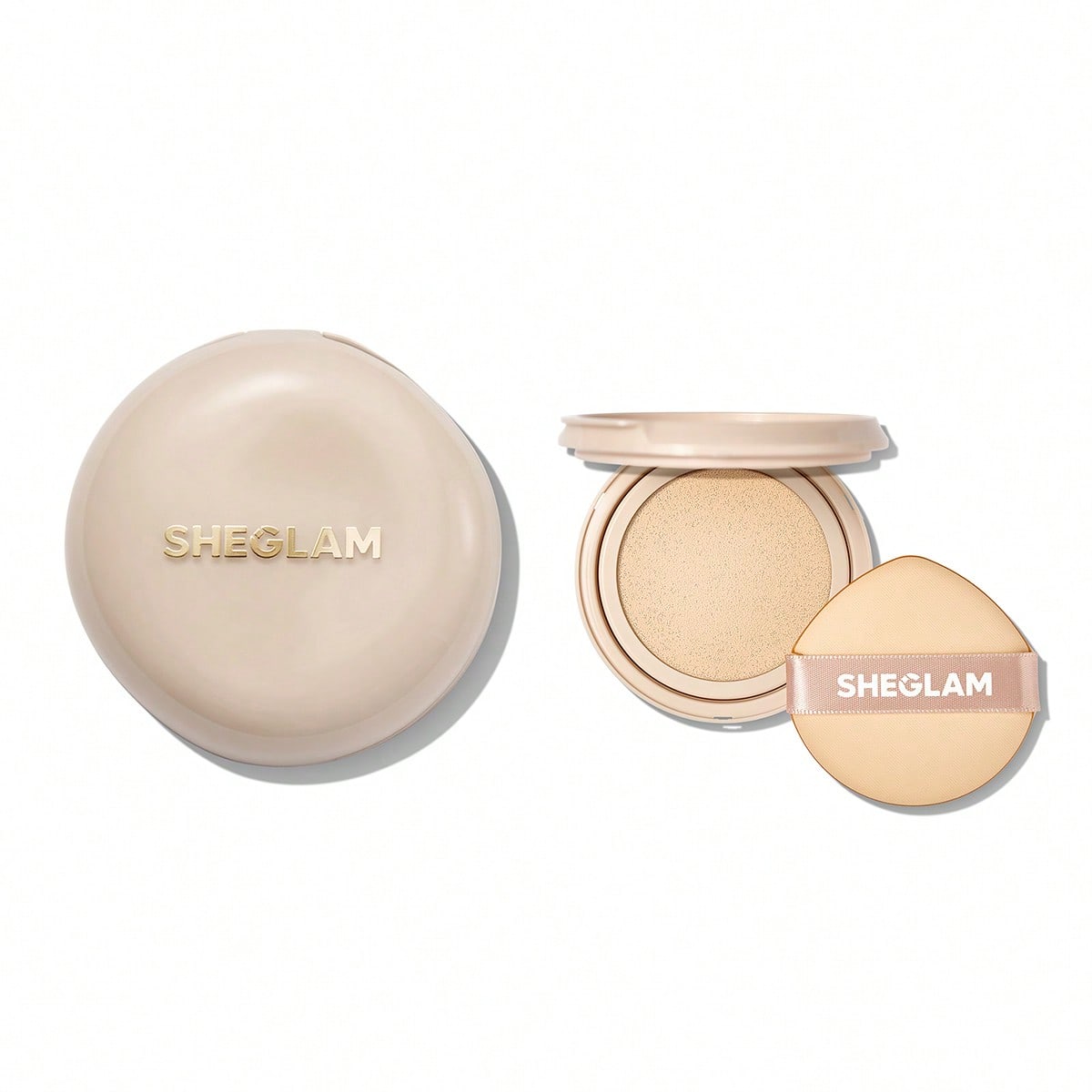 Shein Women's Fair [2Pcs] Lock & Go Cushion Foundation & Refill Bundle Set Brand Beauty Cosmetic Makeup For And Girls