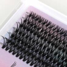 Lashine DIY Hot Melt Cluster False Eyelashes 30D 40D 240pcs Mixed Length Soft Lightweight Fine Natural Look Individual Lash Extensions - D - View 3