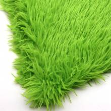 1 Stück extra langer Kunstfellstoff - 100% Polyester Plüschmaterial, einfarbig, nicht dehnbar, hohe Dichte für DIY-Basteln - nur Handwäsche, vorgeschnittener Stoff - Standard - Übersicht 6