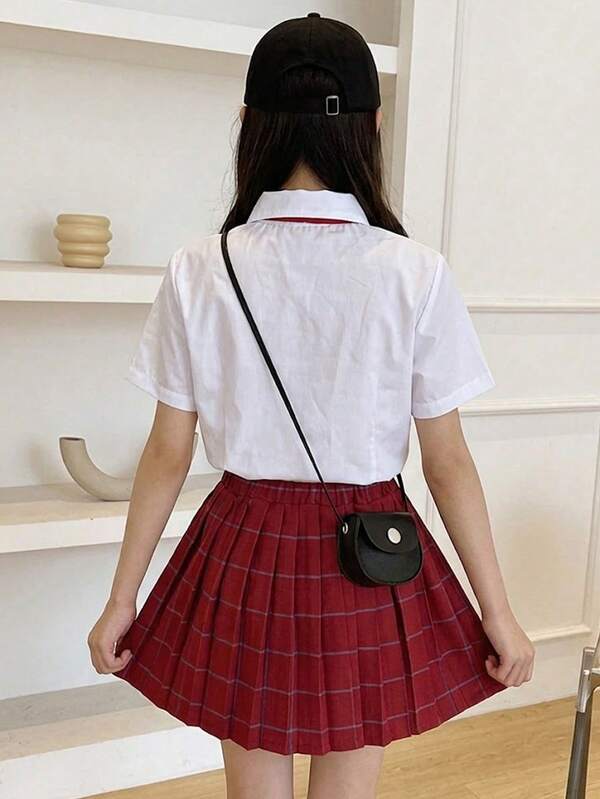 Flap Solid Color PU Fashion Crossbody Mini Bag Suitable For Teenage Girls Students