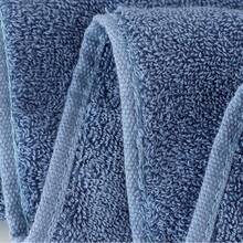 100% Pure Cotton Bath Towel Solid Color Woven High Quality Quick-Drying For Home Hotel Use 4 Size Available For Selection. - Dusty Blue - View 7