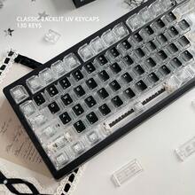 Classic Keycaps Original Translucent UV Customized PC Material Compatible With Mechanical Keyboards - View 2