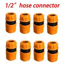 9PCS 1/2" Garden Hose Quick Connectors, Hose Joint Quick Connectors, Suitable For Hose Joint Irrigation System Garden Irrigation Plastic Car Wash, Used For Water Irrigation, Compatible With Car Wash Gun, Compliant With European And American Standards - A - View 7
