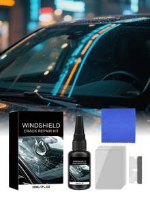 Windshield Crack Repair Kit---Suitable For Car Front Windshield Micro-Cracks, Stone Chip Pits, Small Damage Without Replacing The Entire Glass - Liquid - View 4