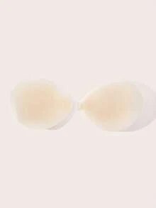 Lignisse 2 Packs Silicone Adhesive Bra Set, Breathable & Smooth Sticky Bra, Strapless Backless Invisible Push Up Bra For Deep V Dress, Wedding & Party - Multicolor - View 13
