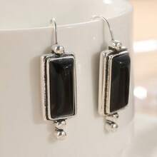 Vintage Minimalist Long Dangle Earrings For Women, Suitable For Multiple Occasions, Exquisite Birthday And Anniversary Gift - Silver - View 6