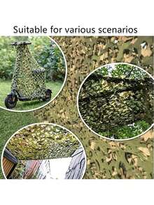 Army Green Camouflage Sunshade Net, Balcony And Patio Privacy Screen, Sunshade Fence Cover And Garden Barrier, Suitable For Outdoor Themed Party Decoration, Tree Shade And Camping Travel - Multicolor - View 10