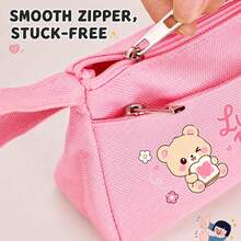 Set Kotak Pensil Kapasitas Besar Warna Pink, Tas Pena dengan Pena, Tampilan Sangat Menarik, Kotak Alat Tulis Kreatif untuk Hadiah, Perlengkapan Sekolah Penting - Beraneka warna - View 2