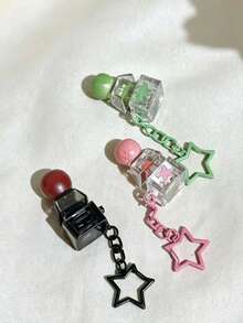 Creative Single-Key Simulated Fruit Keychain, With Cute Cartoon Designs. A Gift Accessory For Friends. - Multicolor - View 5