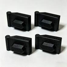 4PCS Awning Fabric Brackets, Compatible With Keder Track For Non-Destructive Installation, Quick Insertion Without Removing Front Pillars, Clamping And Fixing Fabric With Flexible Sliding, Practical Accessories For RV Outdoor Awning Modification - Black - View 7