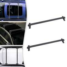 New Black Aluminum Car Roof Rack With Lock 1m Bar 75kg Load Capacity - Black - View 10