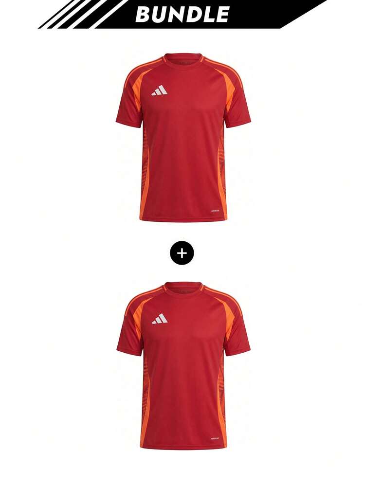 [Bundle] Adidas Tiro 24 Men's Competition Match Jersey Red X 2 - Red - View 1
