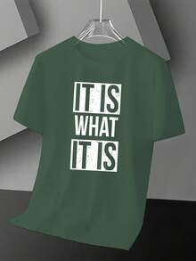 Super Attitude!"That's It"Personalized Printed Short Sleeves T Shirt - 白色 - 查看 11