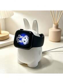 3D Rabbit Watch Stand - Wireless Charging Stand For Watch Series - Compatible With Apple Watch - [2.8cm/1.1in] - Multicolor - View 3