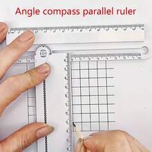 1 buah Penggaris Geometris Lipat Multifungsi, Alat Portabel untuk Garis Matematika, Menggambar Lingkaran, Templat Geometris dan Pengukuran Sudut, Cocok untuk Penggunaan di Sekolah dan Kantor, Alat Tulis Sekolah, Perlengkapan Sekolah, Perlengkapan Kembali ke Sekolah - A - View 7