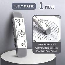 10pcs Matte Erasers, Suitable For Pencils, Ballpoint Pens And Fountain Pens, Multi-Functional, Ideal For School Exams. Various Colors And Styles, Randomly Matched, Essential For Back To School. - Multiple Styles - View 6