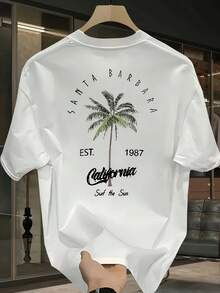 Men's Fashion T Shirt - White - View 1