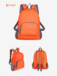 Travel Universal Foldable Backpack - Foldable Leather Bag - Travel Backpack With Shoulder Straps - Multicolor - View 6