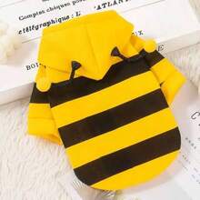 1 pièce Sweat-shirt à capuche de transformation en abeille pour animaux de compagnie - Multicolore - Voir 7