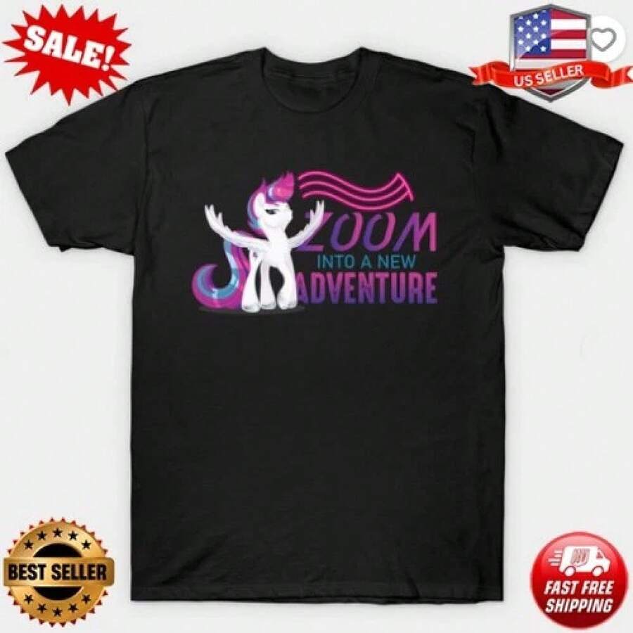 MyLittle Pony Una Nueva Generación Camiseta Zipp Storm para hombre - Negro - Ver 1