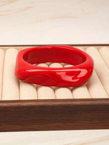 3pcs Geometric Square Bracelet Set, Minimalist Elegant, Suitable For Party, Daily, Commute And More - Red - View 7