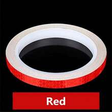 1cm*8m Reflective Tape Vehicle Warning Sticker Reflective Film Protective Tape Strip Film Suitable For Trucks Cars Motorcycles - Multicolor - View 7