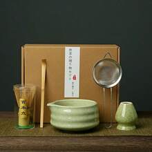 5件組日式抹茶碗、抹茶刷、抹茶勺、抹茶刷、陶瓷茶杯套組，抹茶沖泡工具，返校季套組，節日禮盒，萬聖節禮盒 - 彩色 - 查看 11