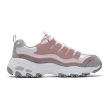 Skechers 女士D'LITES系列时尚系带运动鞋，2026夏季新款厚底撞色熊猫休闲鞋 13141-PKPR - 13141-PKPR - 查看 3