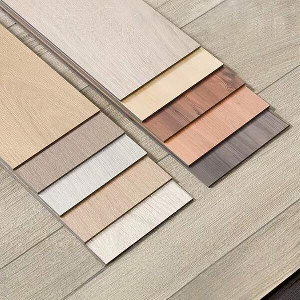5 piezas de 91cm X 15cm (0.68㎡) Pegatinas autoadhesivas con efecto de grano de madera para suelos, calcomanías de suelo autoadhesivas - Reutilizables, duraderas, fáciles de instalar. Hechas de material PVC duradero, fáciles de aplicar, perfectas para decorar suelos de sala de estar, dormitorio, cocina y baño.
